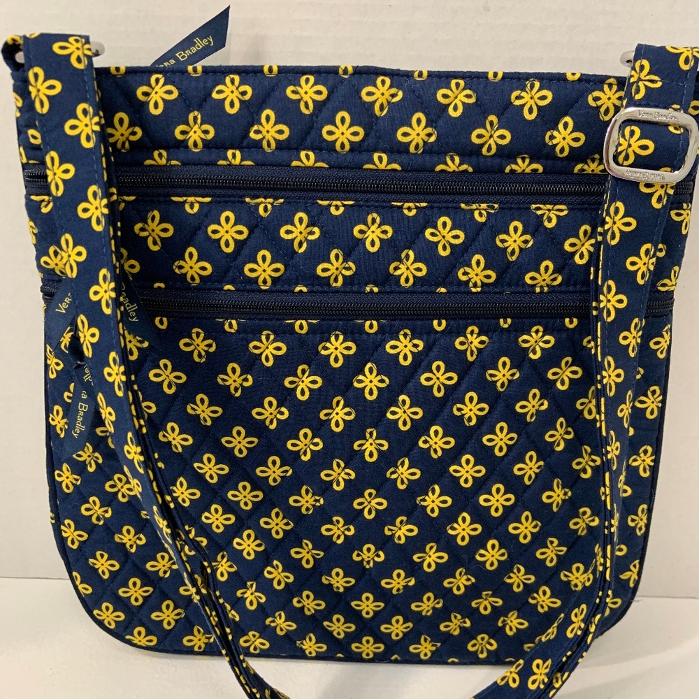 Vera Bradley Triple Zip Hipster Handbag Purse